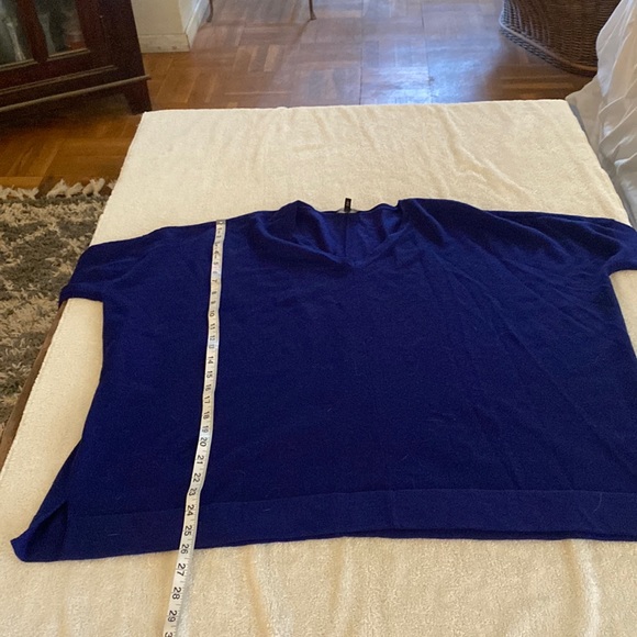 Eileen Fisher from Neiman’s gorgeous blue merino wool blend oversized sweater. - Picture 11 of 12